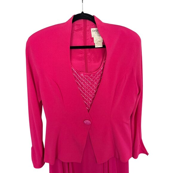 Daymor Couture Womens Pink Evening Dress With Jacket Size 14 - Picture 2 of 4